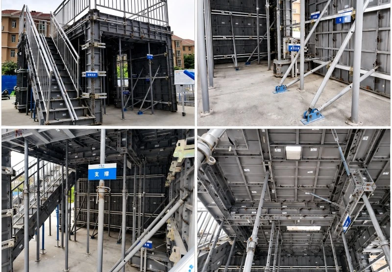 Integrated Wall and Slab Aluminum Formwork System