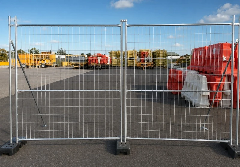 Temporary Security Fencing for Industrial Storage Areas