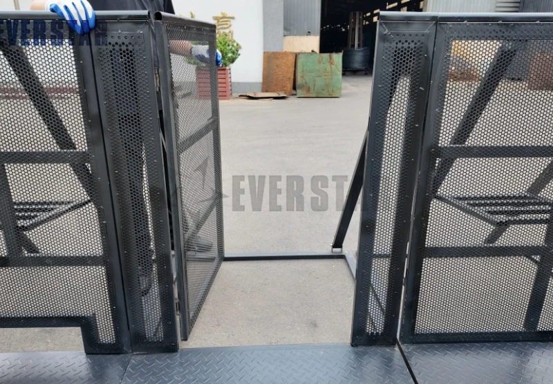 Crowd Control Barrier with Integrated Access Gate